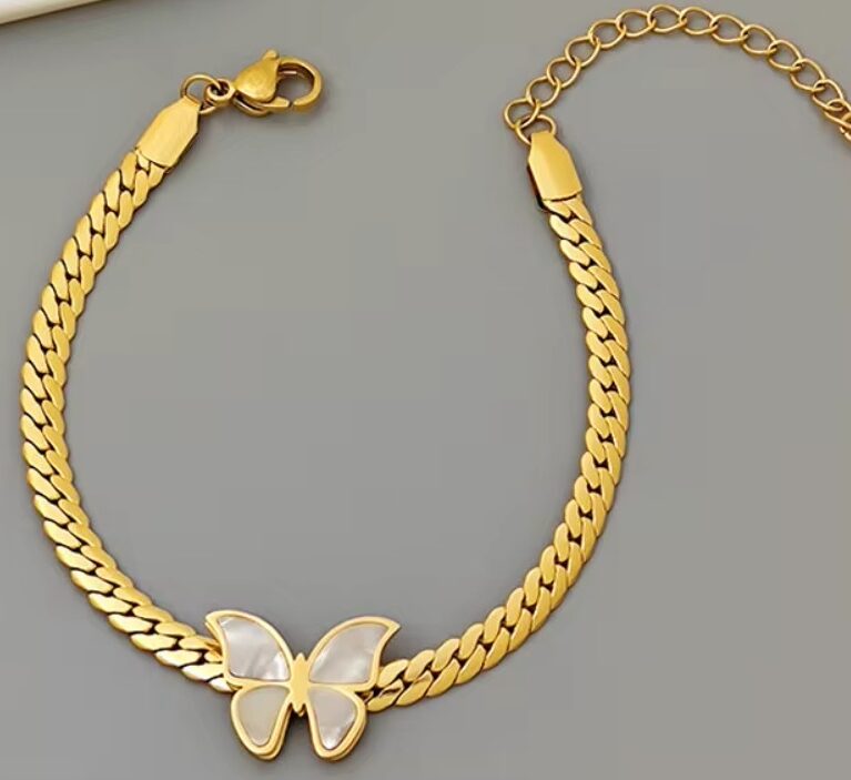 Flutter Chain Butterfly Bracelet