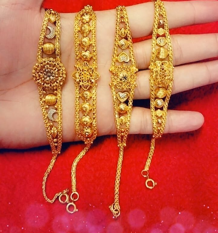 Gold Imitate Bracelets, Gold Plated