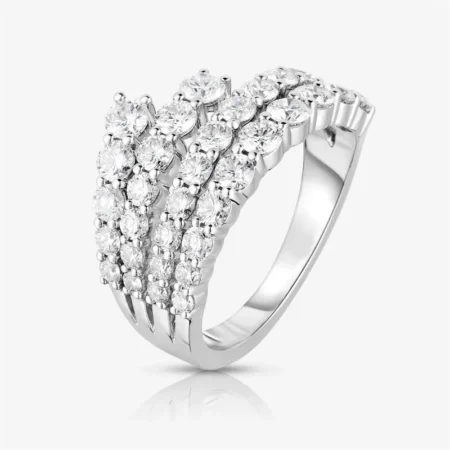 Huitan Simple Stylish Lines Cubic Zirconia Rings