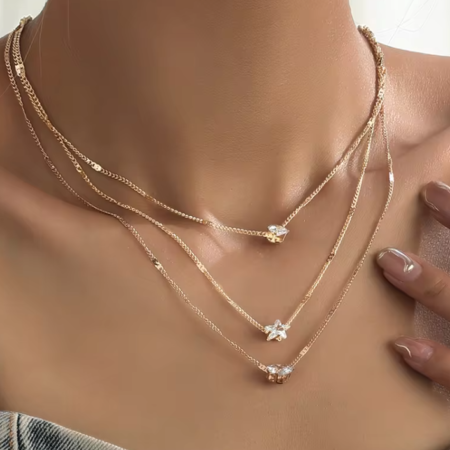 Multilayered Pendant Necklace