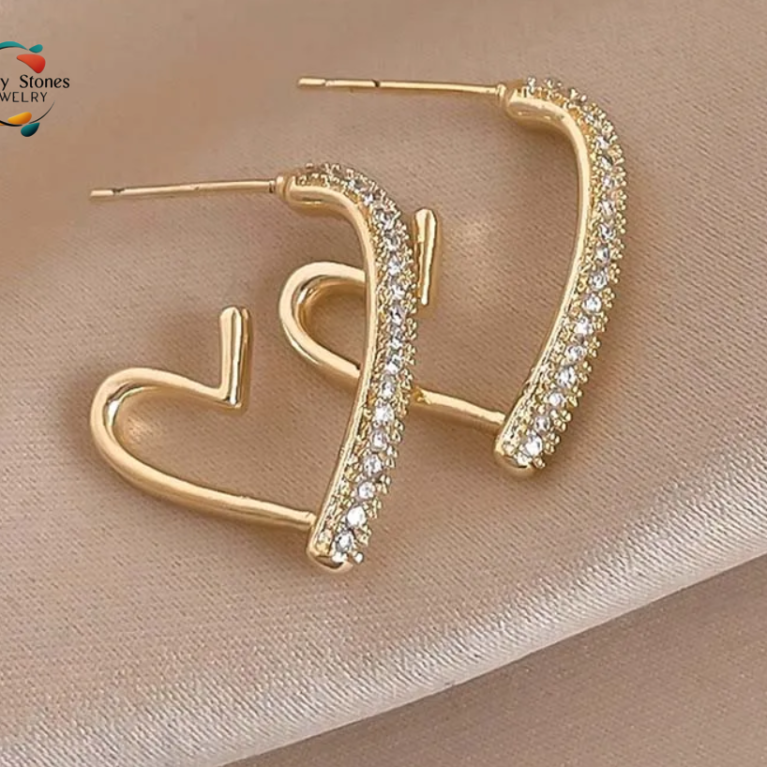 Temperament Heart Earrings