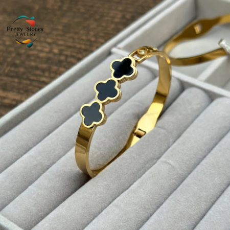 Three Clover Bangle-Handcuff