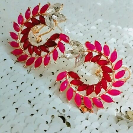 Cubic Zircon Round Earrings