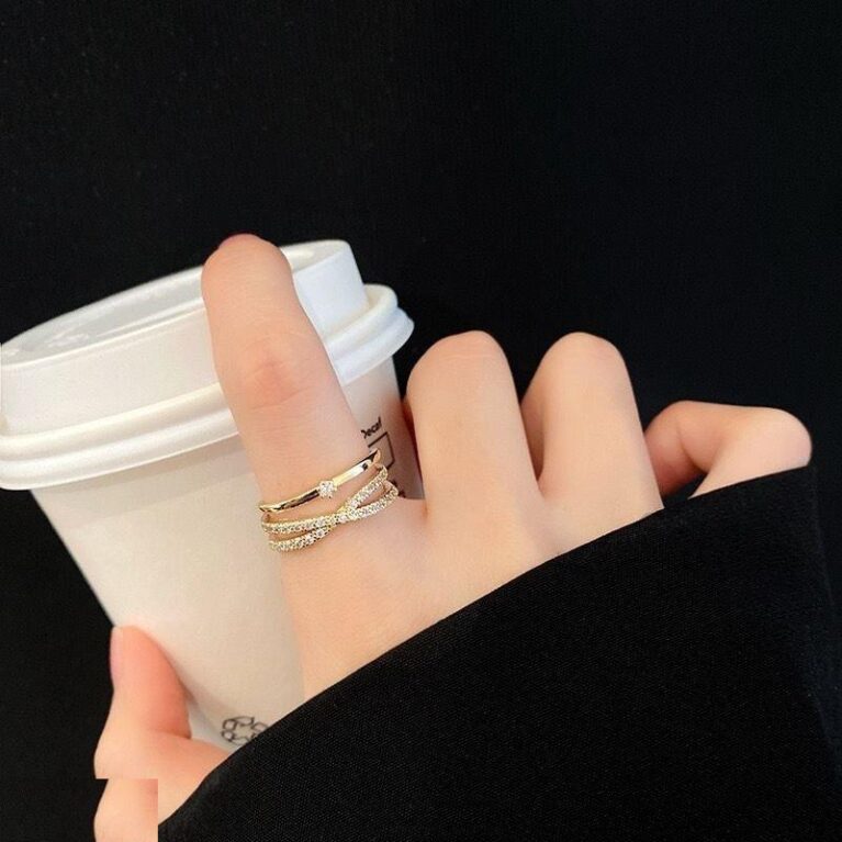 CRGH00737 HJF Cross Shaped Ring Adjustable - CRGH