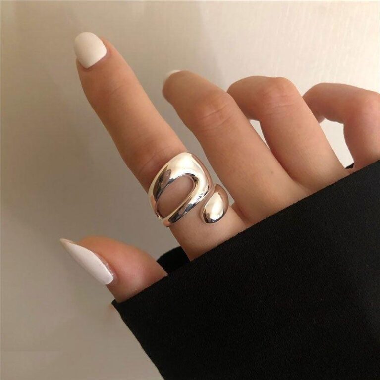 CRSH00749 WNS Imp Wrap Silver Ring Adjustable - CRSH