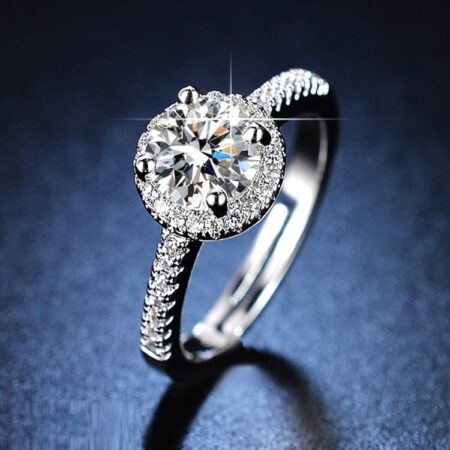 CRSH461 ZFQ Round Birthstone Ring Adjustable