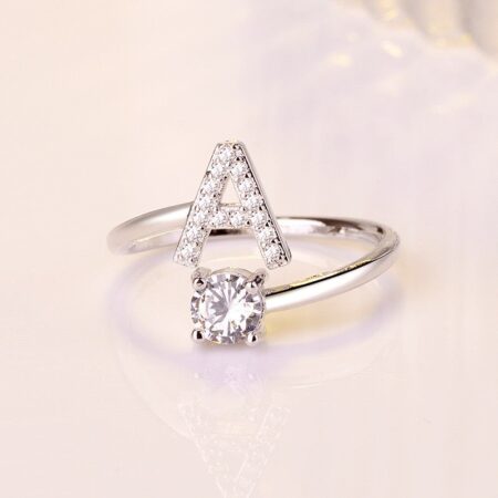 CRSH714 ZFQ A Alphabet Ring Adjustable