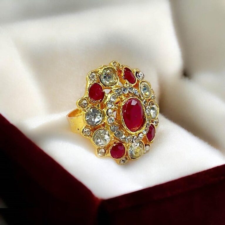 Oval Flower Ring Adjustable - PRH