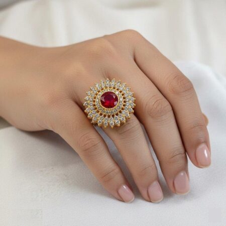 PRH00061 FRN Round Marquise Ring Adjustable - PRH