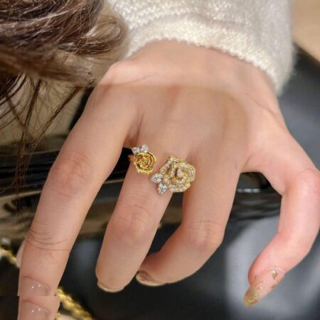 TRGH00181 GWH Gilded Roses Ring - TRGH