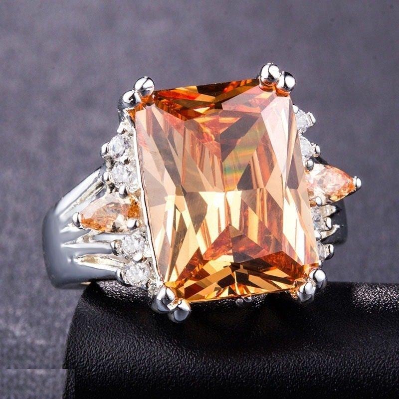 Square Stone Ring -TRSH