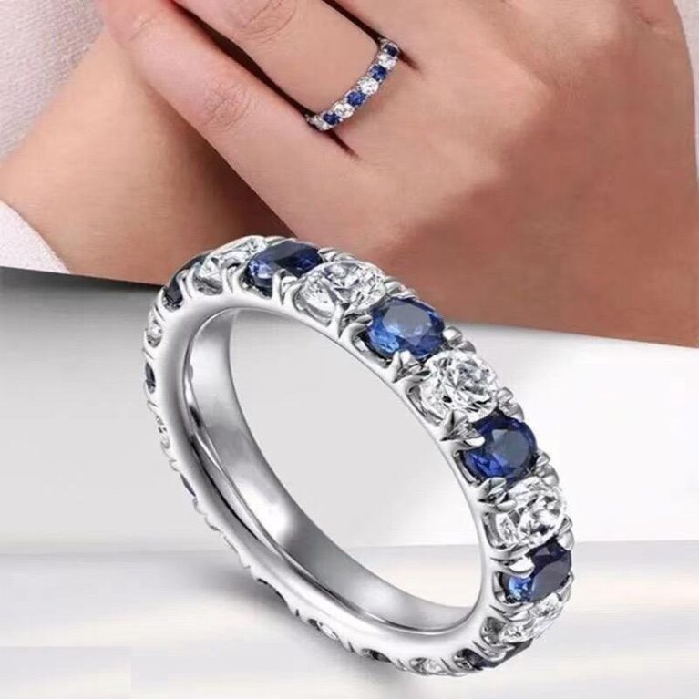 Round Sapphire Eternity Ring - TRSH