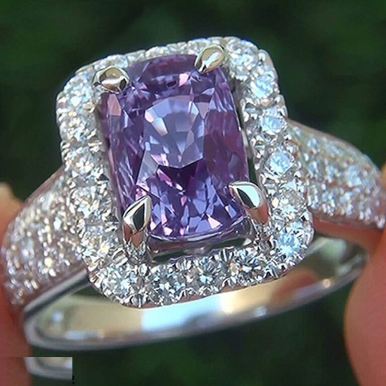 TRSH111 CSH Purple Cushion Ring