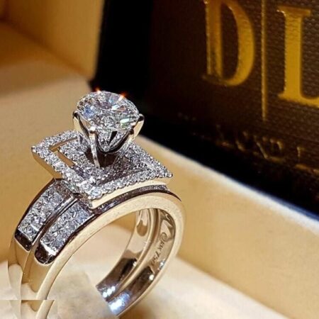 TRSH399 KYC Cathedral Twice ZIRCON Ring