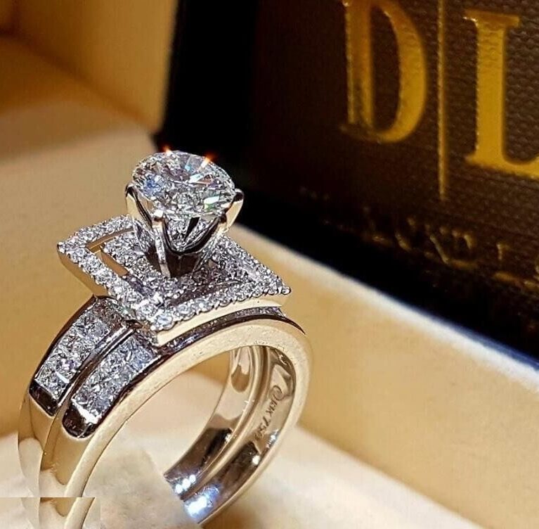 TRSH399 KYC Cathedral Twice ZIRCON Ring