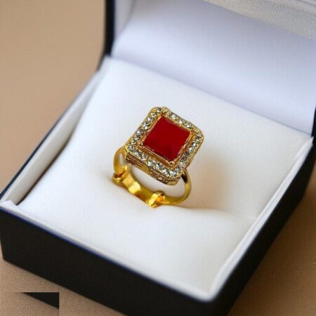 Square Stone Ring Adjustable - PRH