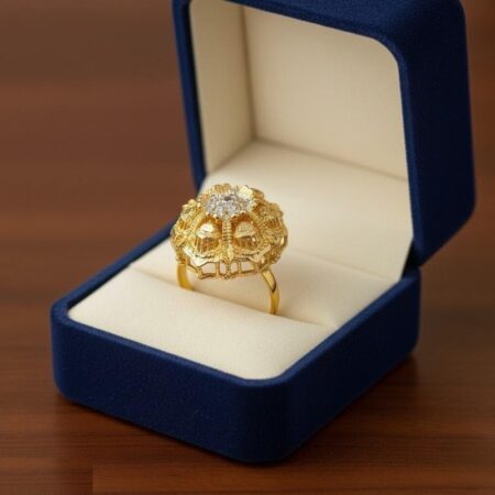 Round Flower Ring Adjustable - PRH