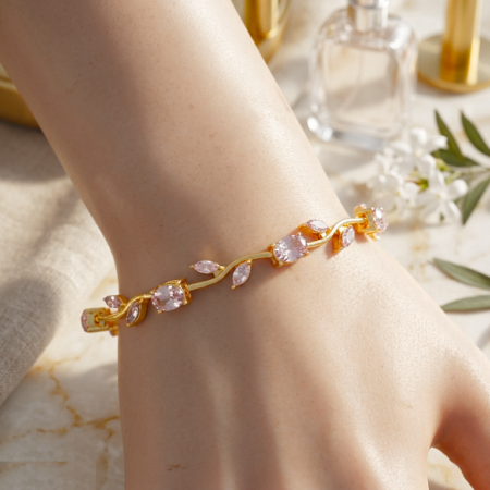 TBCH00579 QSJ Tulip Leaf Round Bracelet - TBCH