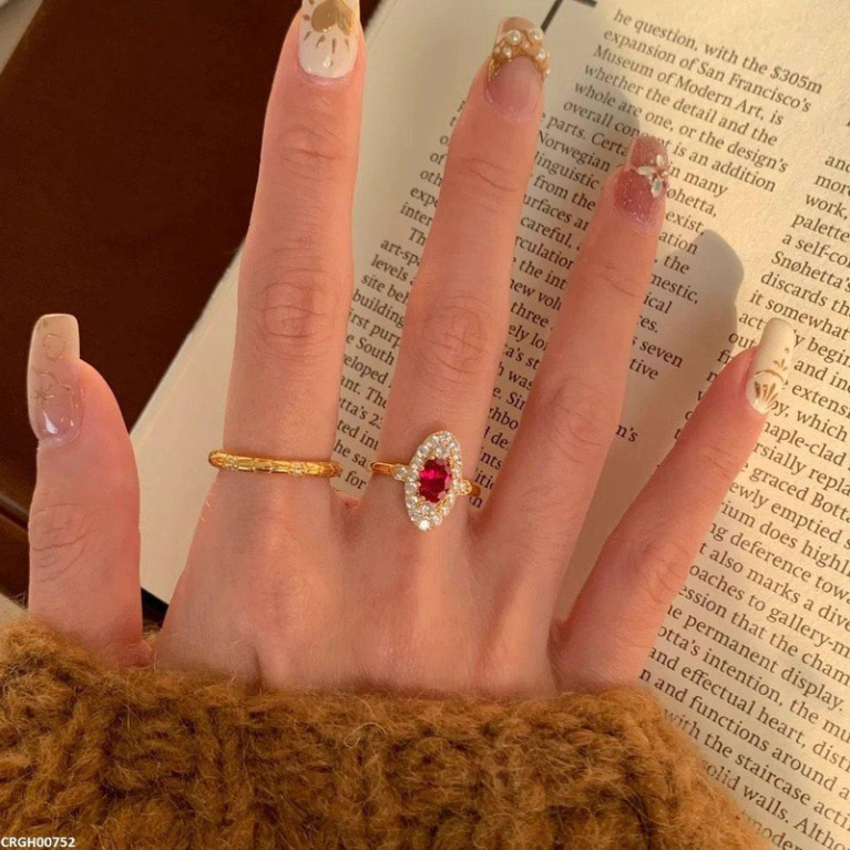 Oval Stone Adjustable Ring - CRGH