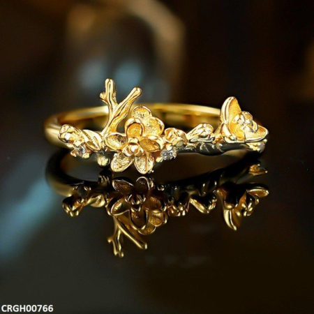 Double Flower Ring Adjustable - CRGH