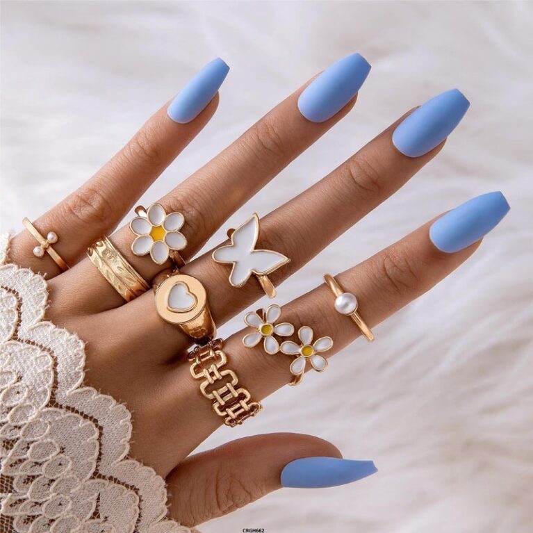 Flower/Heart/Butterfly 8 Midi Rings