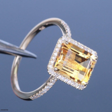Rectangle Stone Ring - CRSH