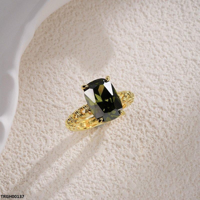 Rectangle ZIRCON Net Casting Ring - TRGH