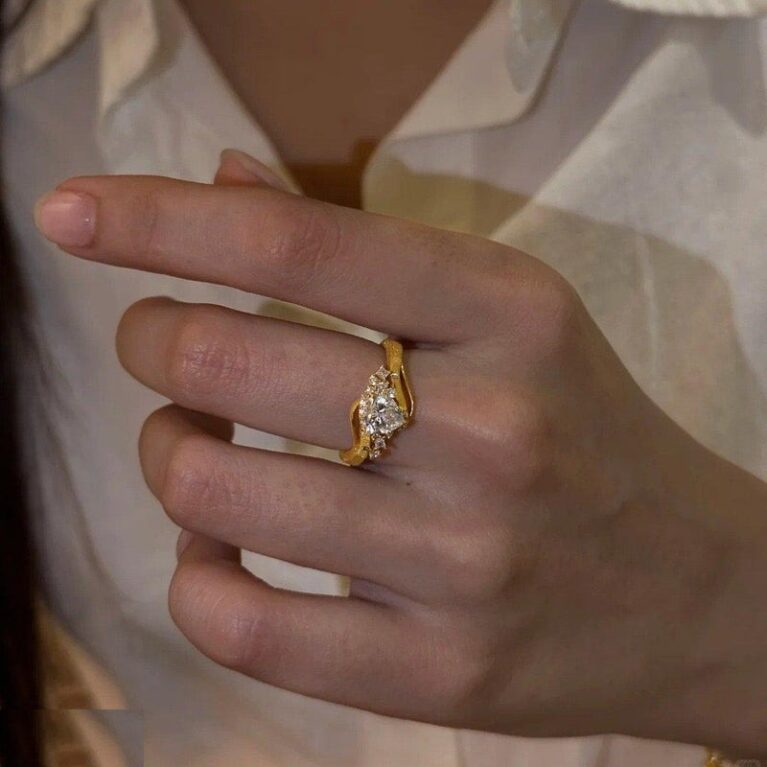Unique Heart Adjustable Ring - TRGH
