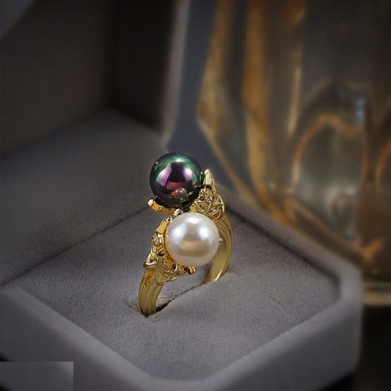 Double Pearl Ring Adjustable - TRGH