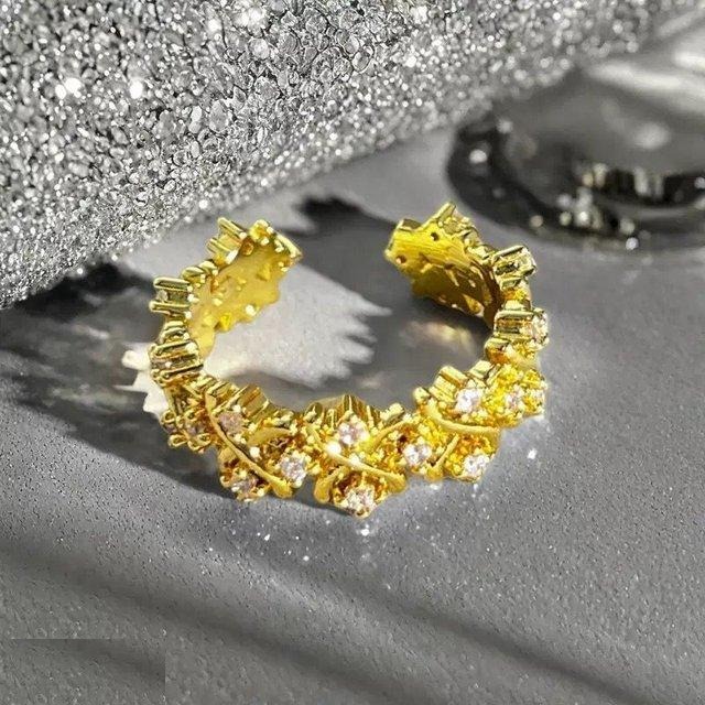 Cross Stone Ring Adjustable - TRGH