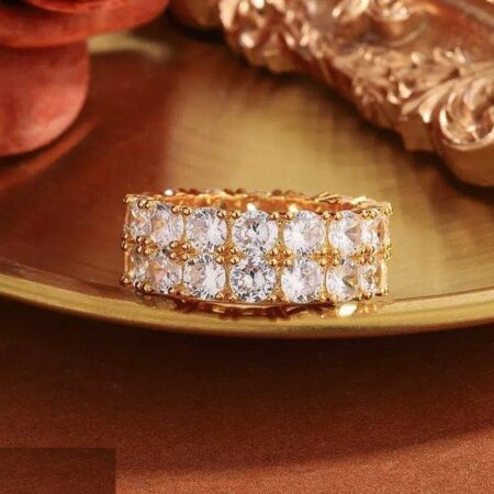 Round Double Stone Ring - TRGH