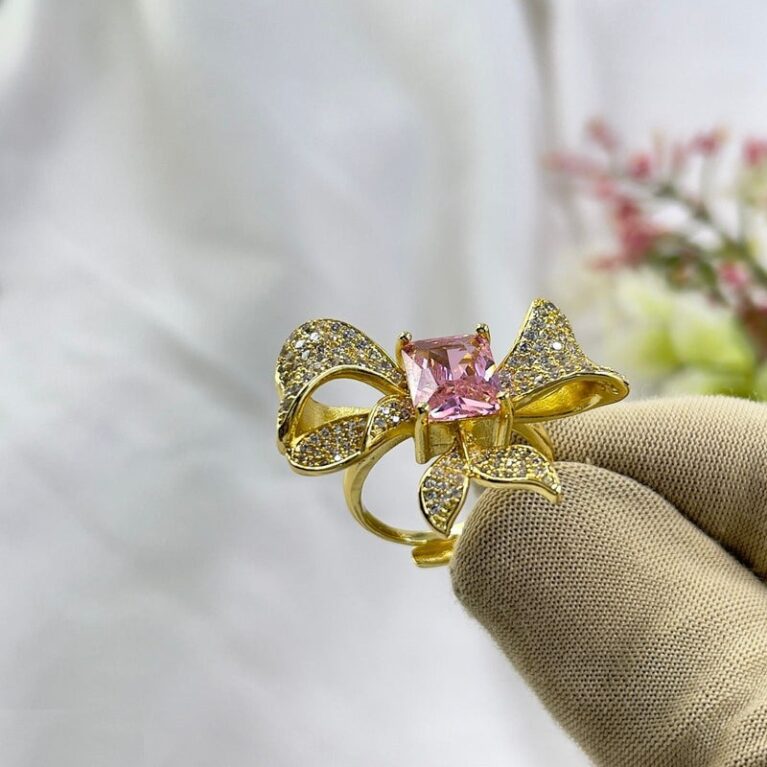 Fish Tale Rectangle Ring Adjustable