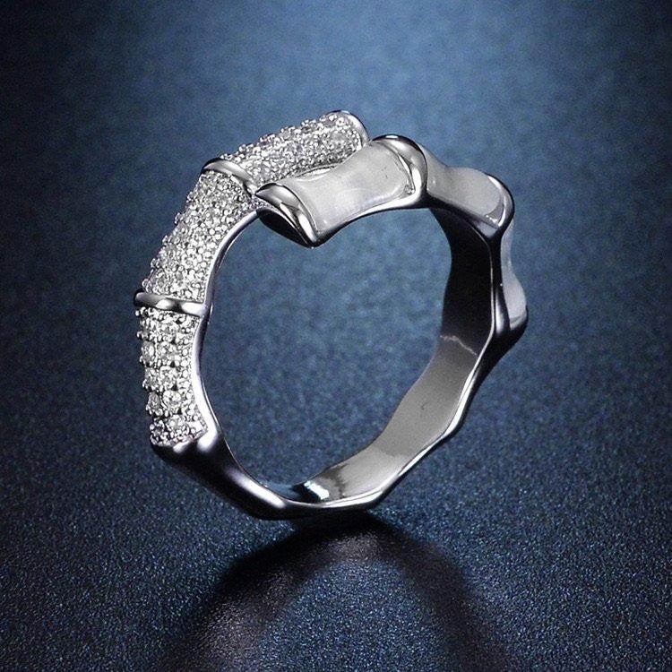 Stainless Steel Bamboo Ring Adjustable -  TRSH