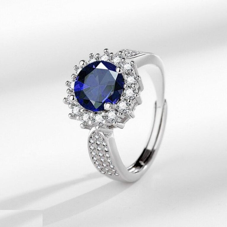 Blue Round Ring Adjustable - TRSH