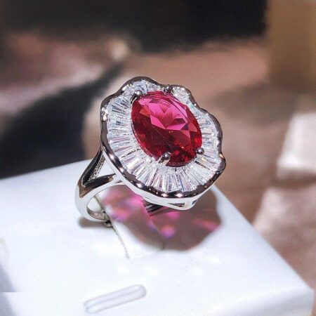Oval Cocktail ZIRCON Ring Adjustable - TRSH