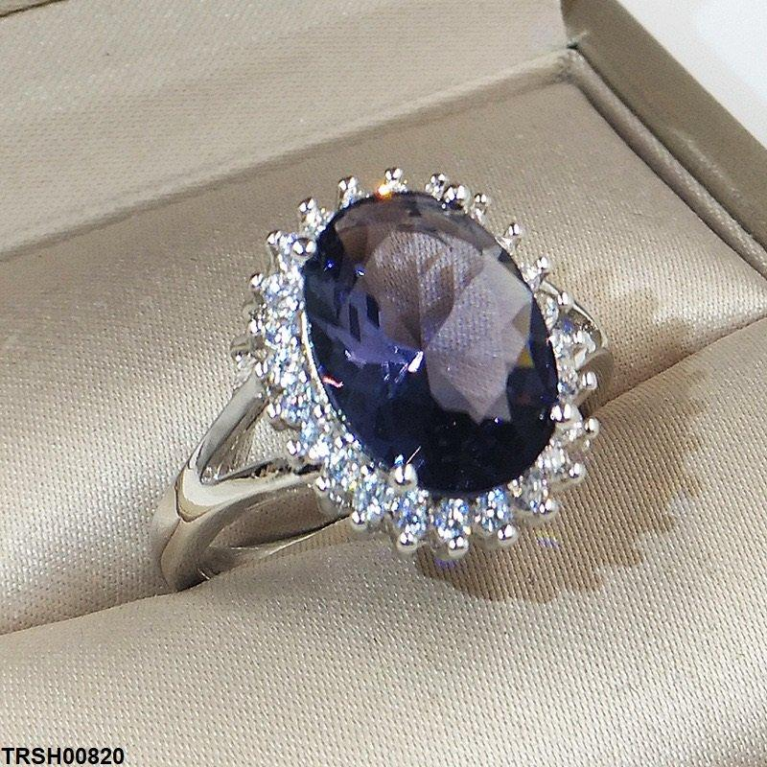 Oval Blue Stone Ring - TRSH