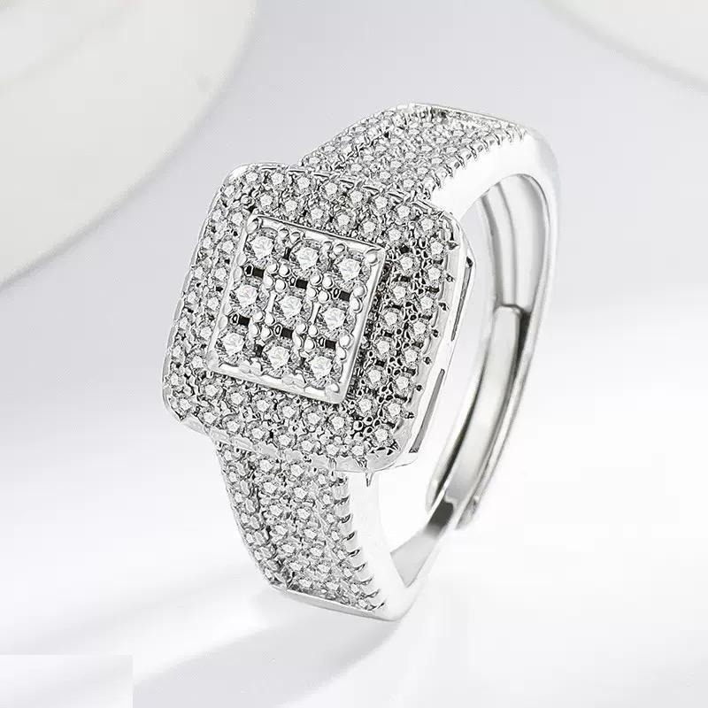 Square Stone Ring Adjustable - TRSH