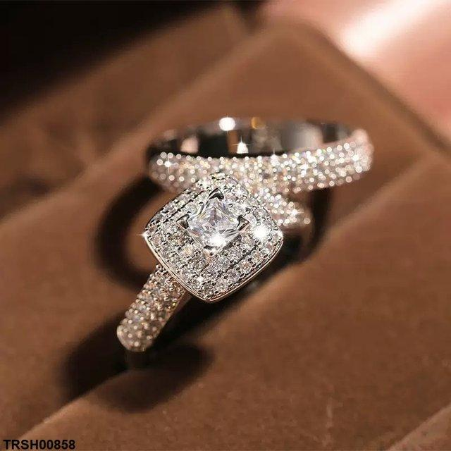 Square Couple ZIRCON Ring - TRSH