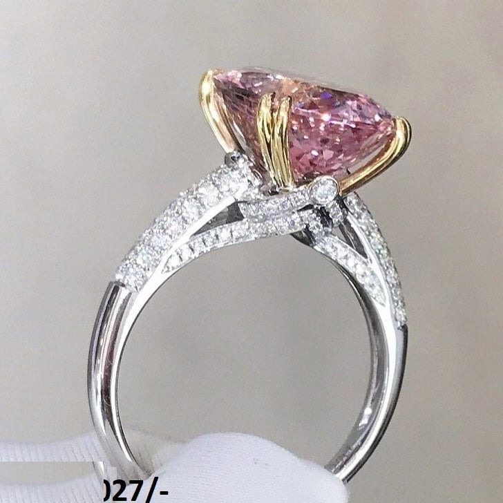 Pink Cocktail Adjustable Ring