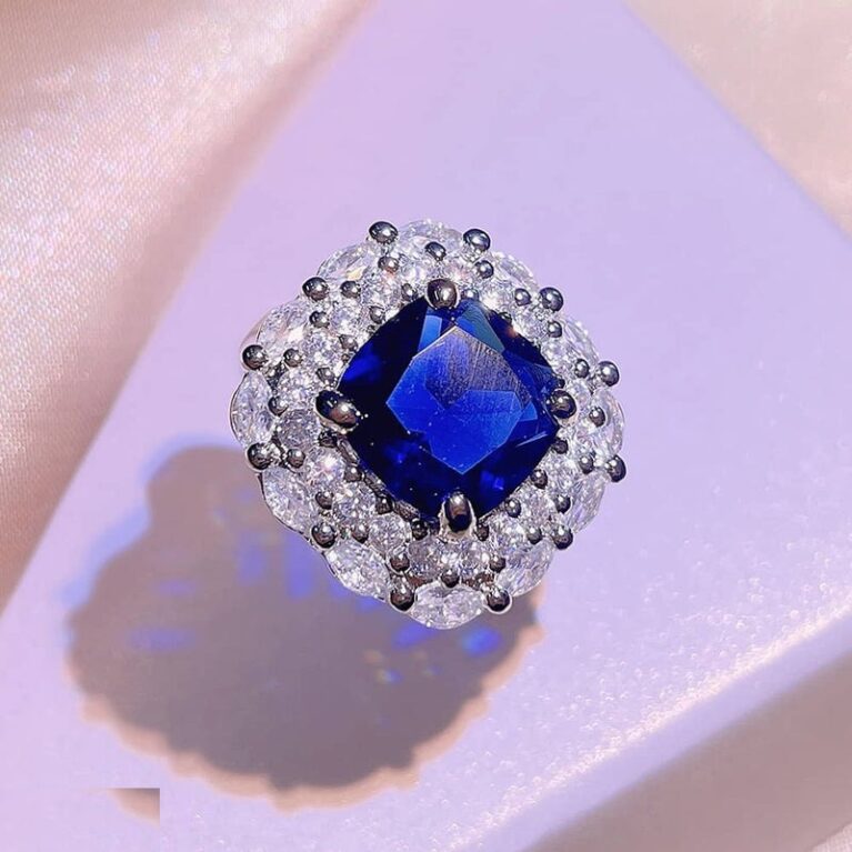 Blue Cusion Bracket Adjustable Ring