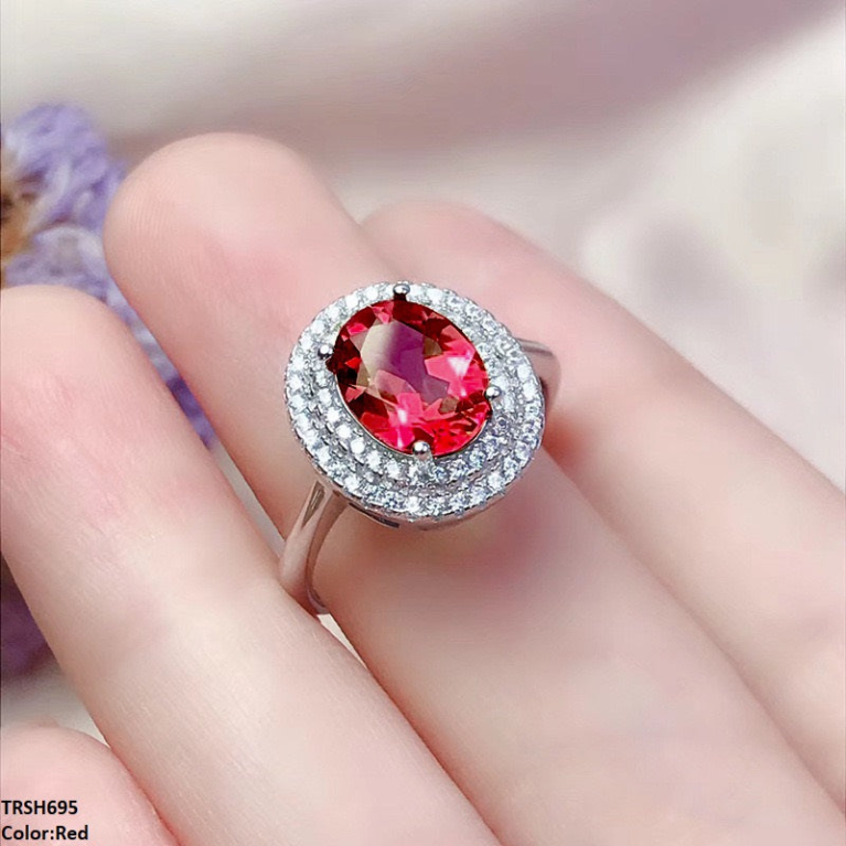 Step Oval Adjustable Ring