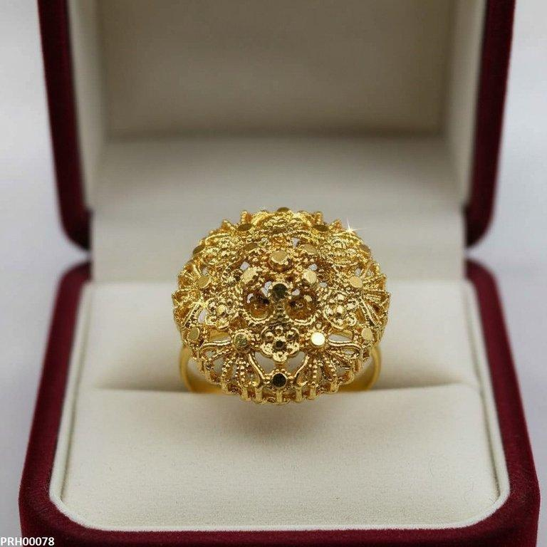 Round Flower Ring Adjustable - PRH