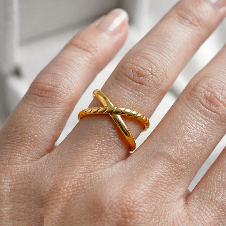 Stainless Steel Double Loop Ring Adjustable - CRGH