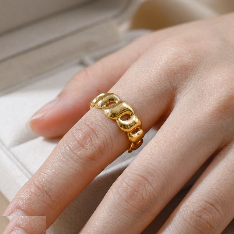 Stainless Steel Chain Link Ring Adjustable - CRGH