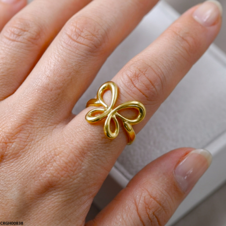 Butterfly Stainless Steel Ring Adjustable - CRGH