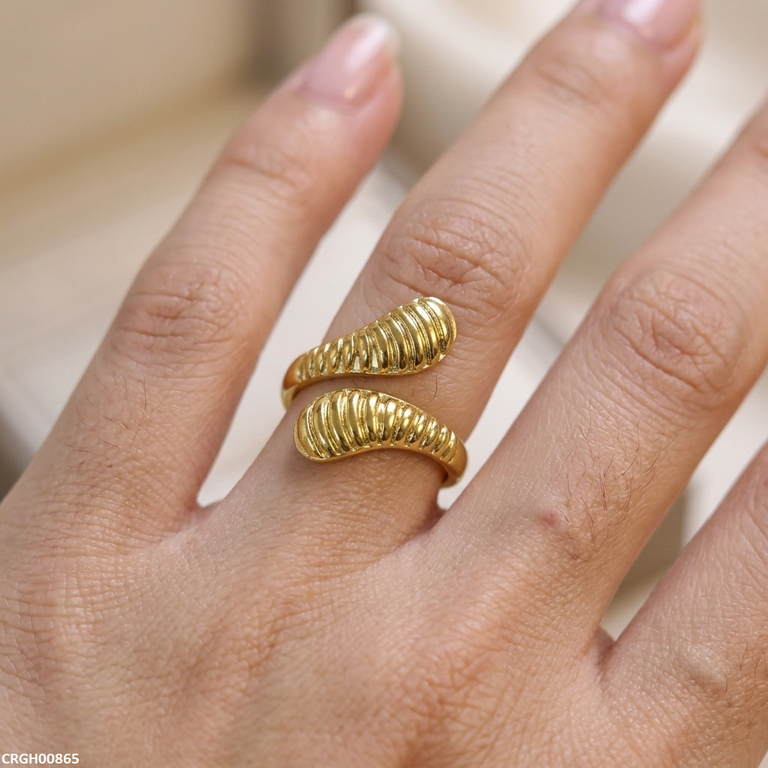 Wave Stainless Steel Ring Adjustable - CRGH