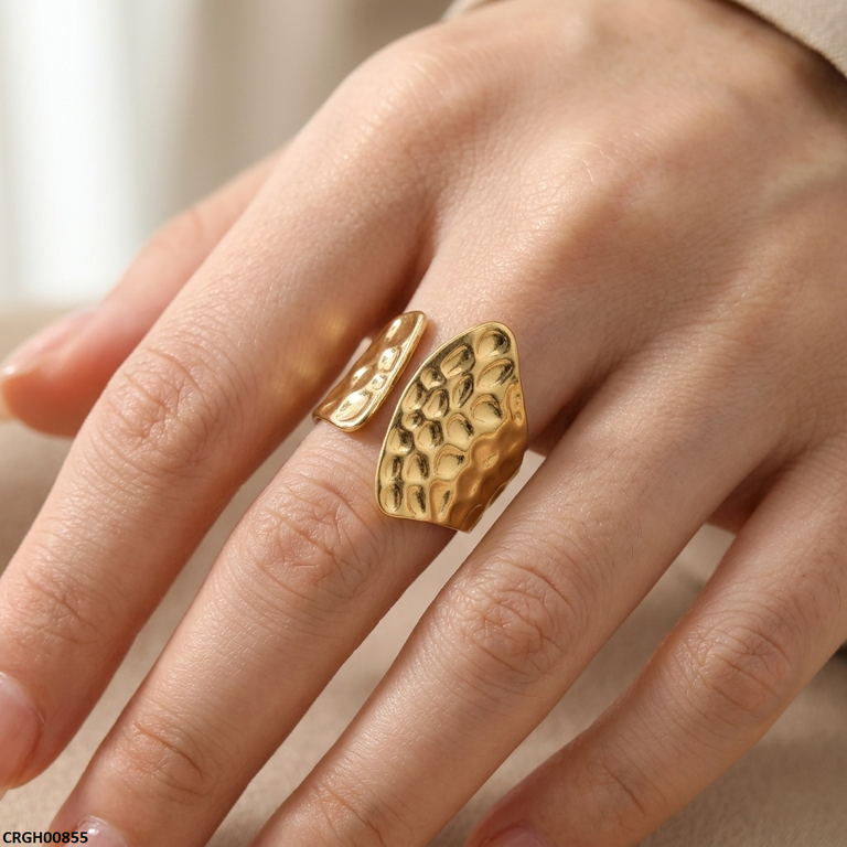 Wide Dome Stainless Steel Ring Adjustable - CRGH