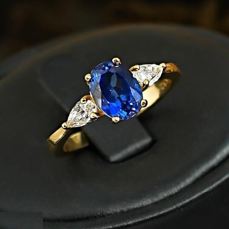 Oval Stone ZIRCON Stone Ring Adjustable -TRGH